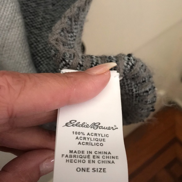 NWOT Eddie Bauer Shawl - Brown Plaid - Picture 7 of 7